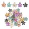 30 Pieces Gold Plated Enamel Cherry Blossoms Flower Charms Pendan Cute Small Flower Pendants for Jewelry Making Kit Bracelet Necklace Earrings Keychain DIY Crafts Crafting(Cherry)